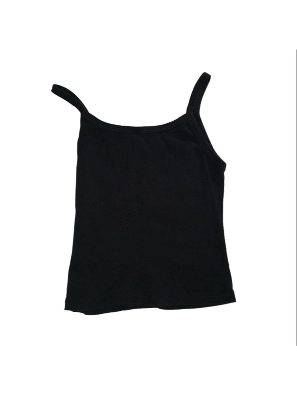Los Angeles Apparel Black Cami with White Graphic - Picture 3 of 5